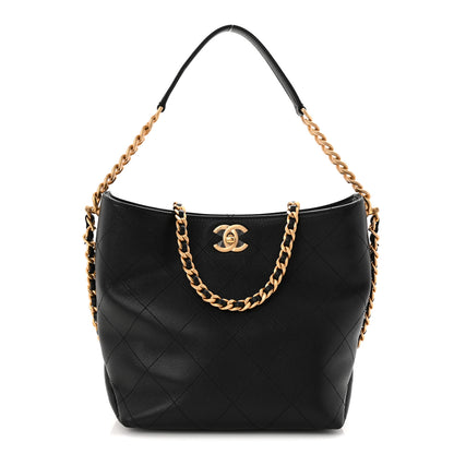 Chanel Caviar Quilted Hobo Black 1 of 10