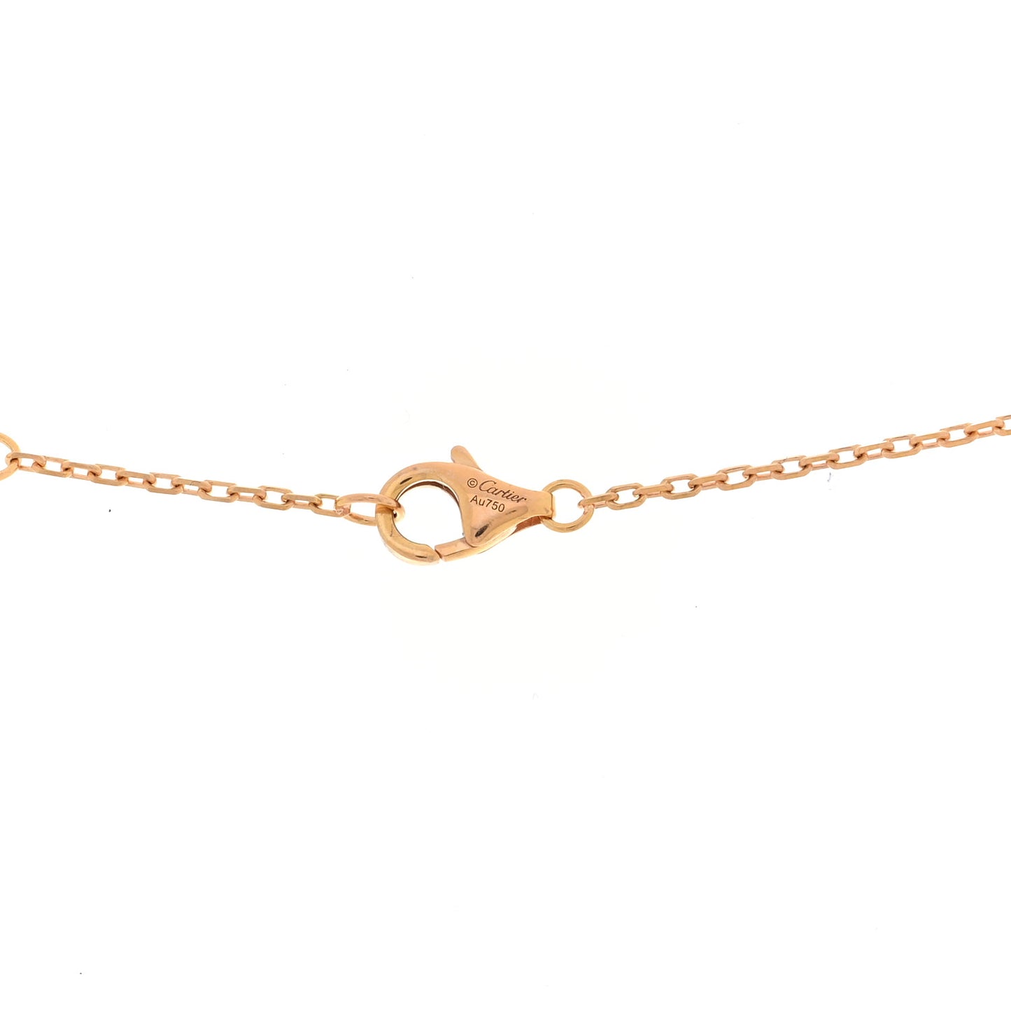 18K Pink Gold Diamond Juste Un Clou Pendant Necklace