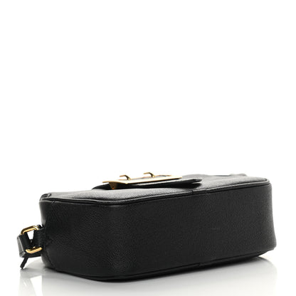 Burberry Soft Grain Calfskin Small Buckle Zip Bag Black 4 of 17