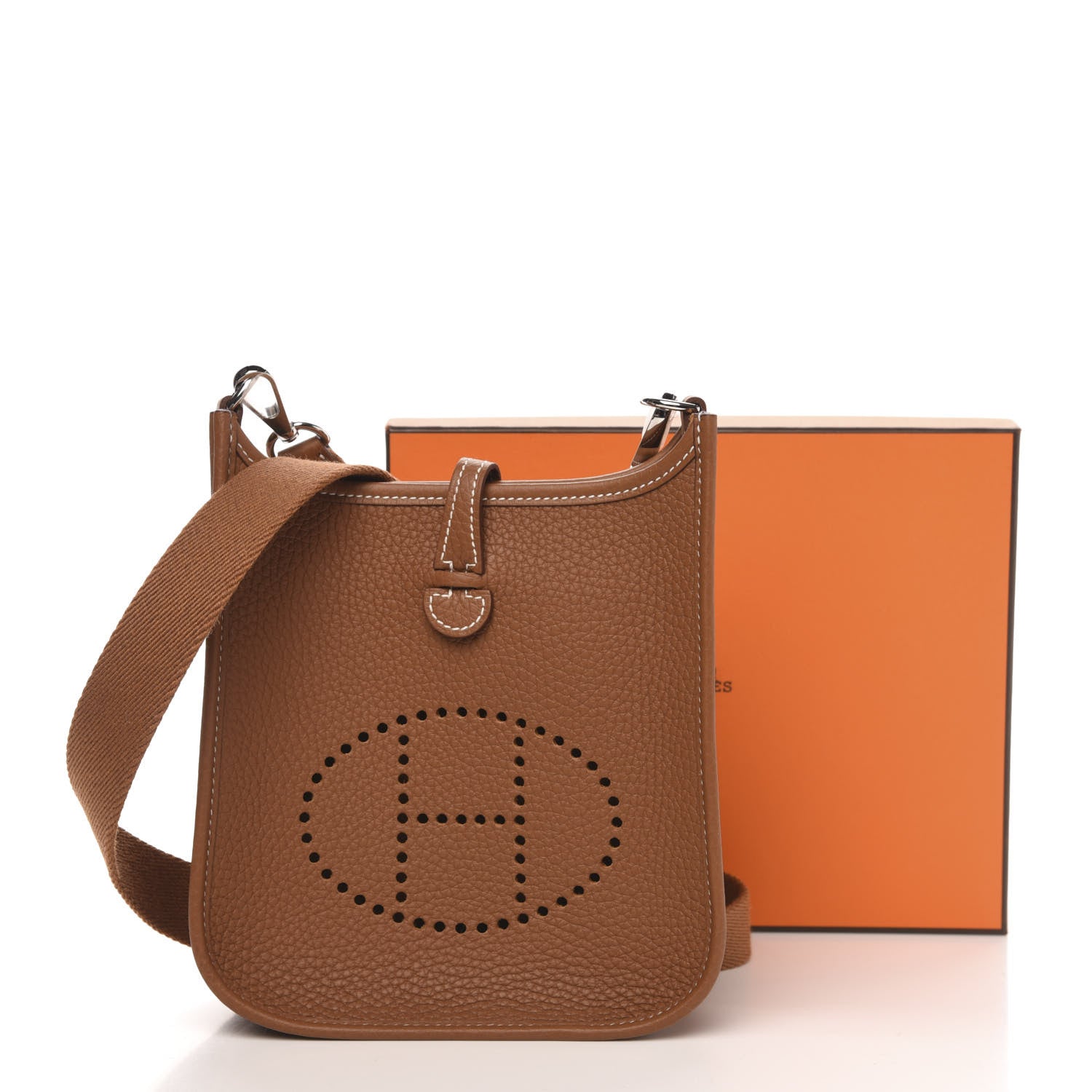 Hermes Taurillon Clemence Evelyne TPM Gold 10 of 10