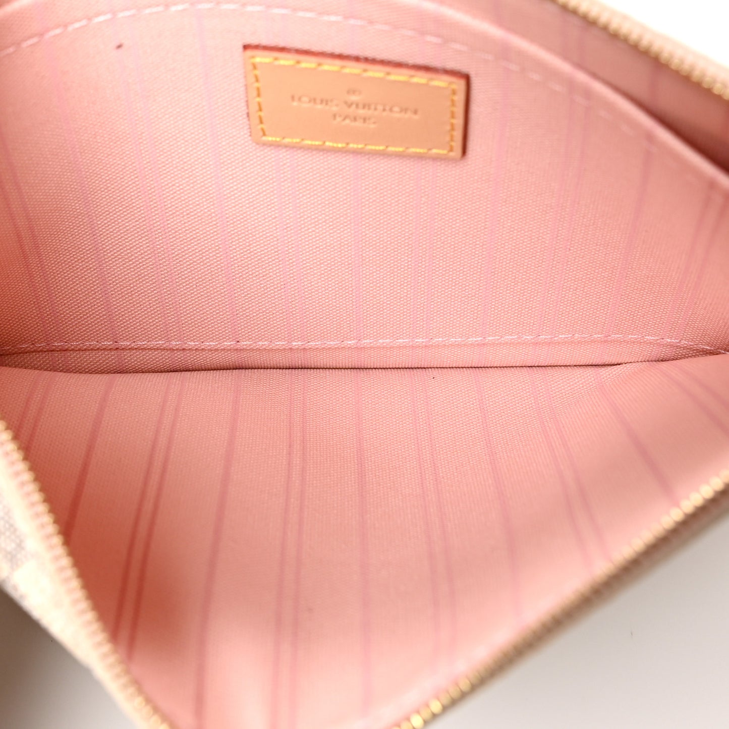 Damier Azur Neo Neverfull MM Rose Ballerine