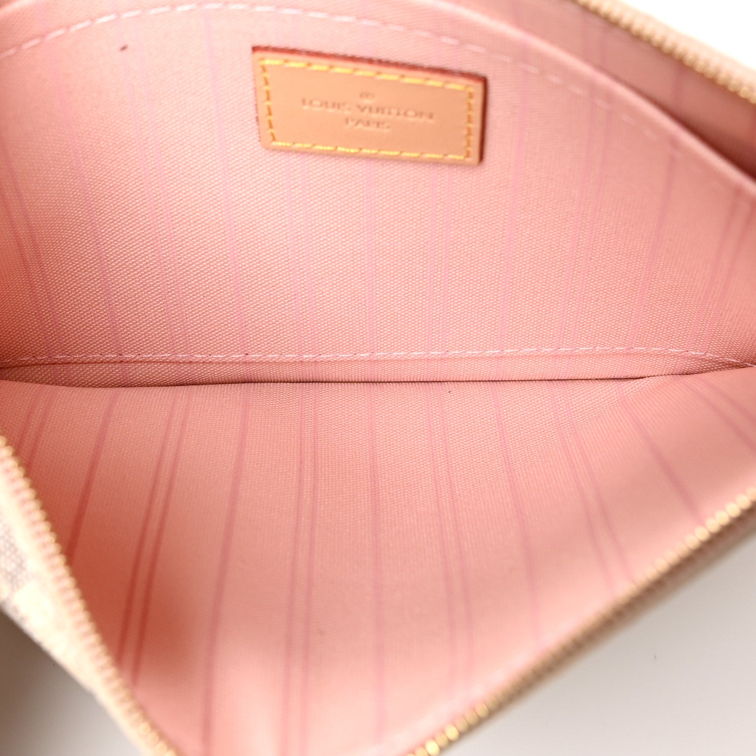 Louis Vuitton Damier Azur Neo Neverfull MM Rose Ballerine 7 of 11