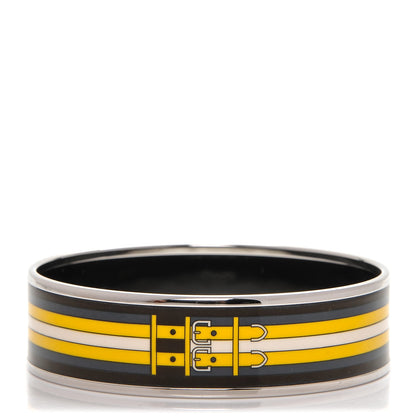 Hermes Enamel Printed Wide Rocabar Bracelet 65 Art Deco 1 of 5