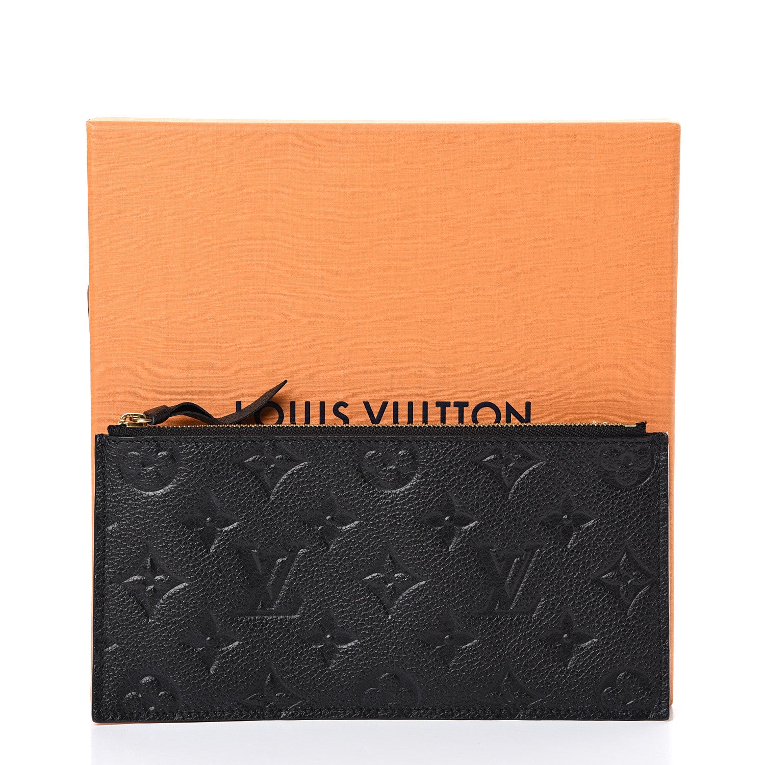 Louis Vuitton Empreinte Felicie Chain Wallet Zippered Insert Black 9 of 9