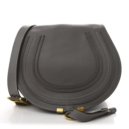 Chloe Calfskin Medium Marcie Round Crossbody Bag Cashmere Grey 1 of 12
