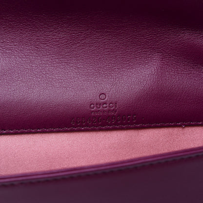 Gucci Velvet Matelasse GG Marmont Mini Bag Fuchsia Violet Cyclamen 7 of 10