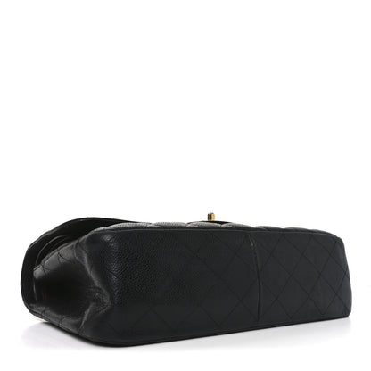 Chanel Caviar Quilted Jumbo Double Flap Black 6 of 19