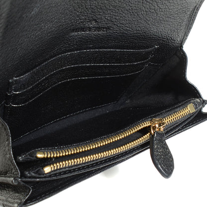 Mulberry Glossy Goatskin Dome Rivet French Purse Wallet Black 6 of 11