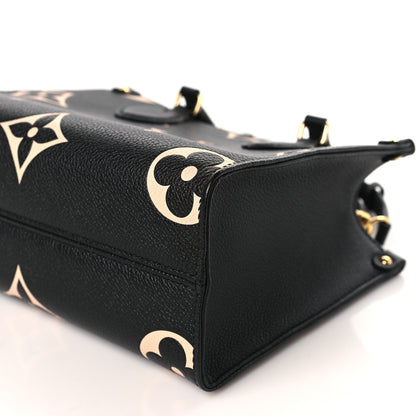 Louis Vuitton Empreinte Monogram Giant Onthego PM Black Beige 8 of 9