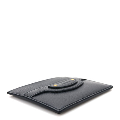 Balenciaga Grained Calfskin Neo Classic Gold Hardware Card Holder Black 4 of 8