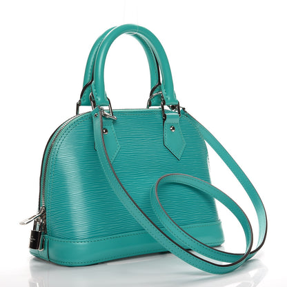 Louis Vuitton Epi Alma BB Turquoise 4 of 9
