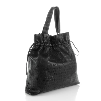 Chanel Calfskin Unlimited Drawstring Tote Black 3 of 8