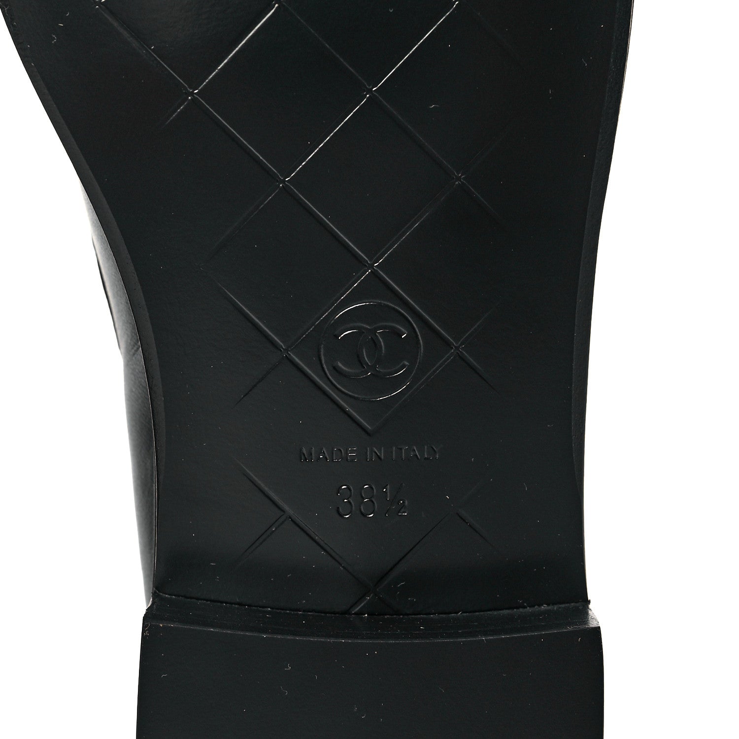 Chanel Lambskin Quilted CC Turnlock Loafers 38.5 Black 7 of 10