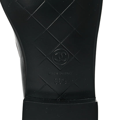 Chanel Lambskin Quilted CC Turnlock Loafers 38.5 Black 7 of 10