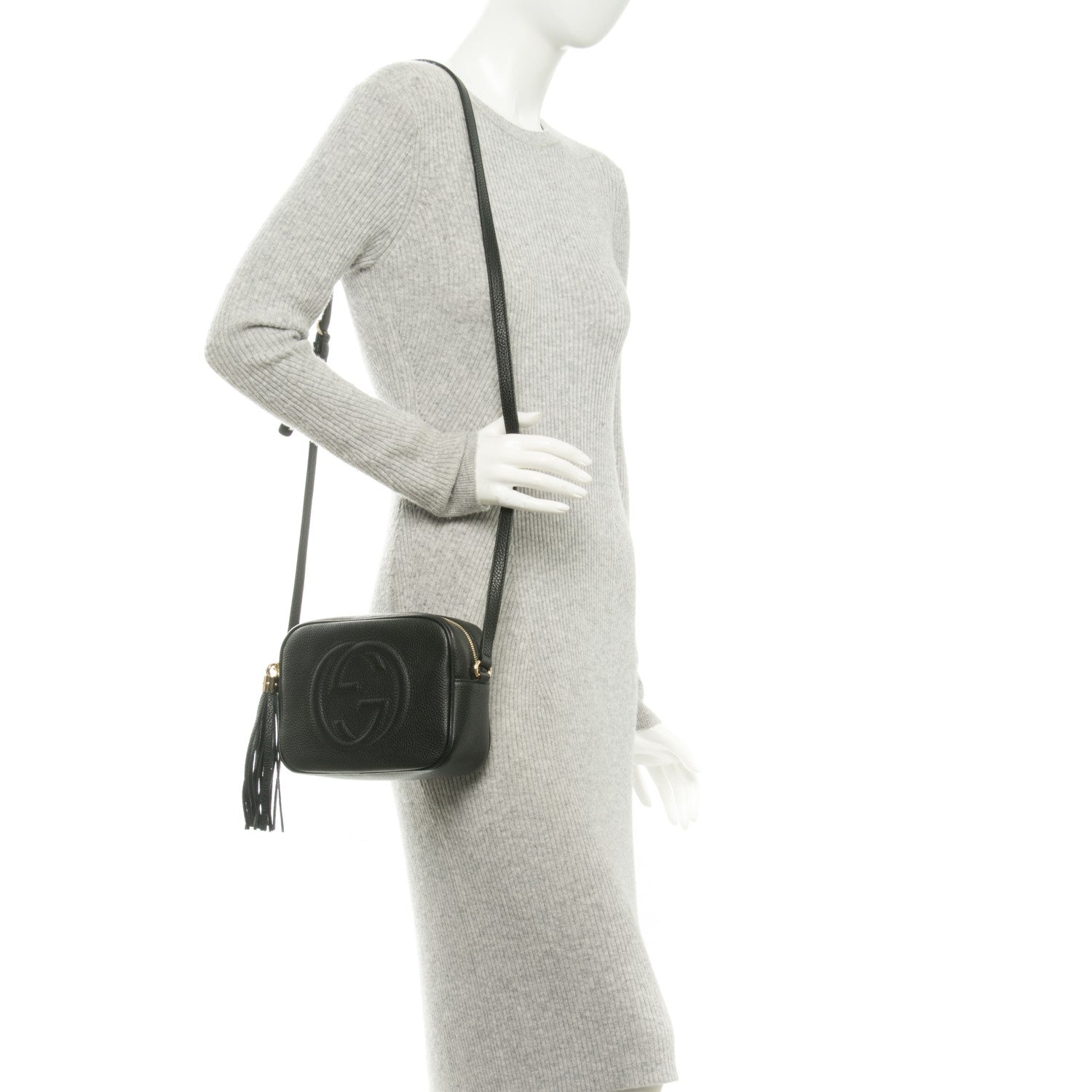 Gucci Pebbled Calfskin Small Soho Disco Bag Black 2 of 7