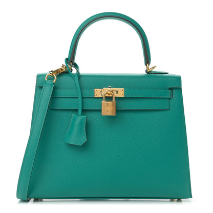 Hermes Epsom Kelly Sellier 25 Vert Verone 1 of 11