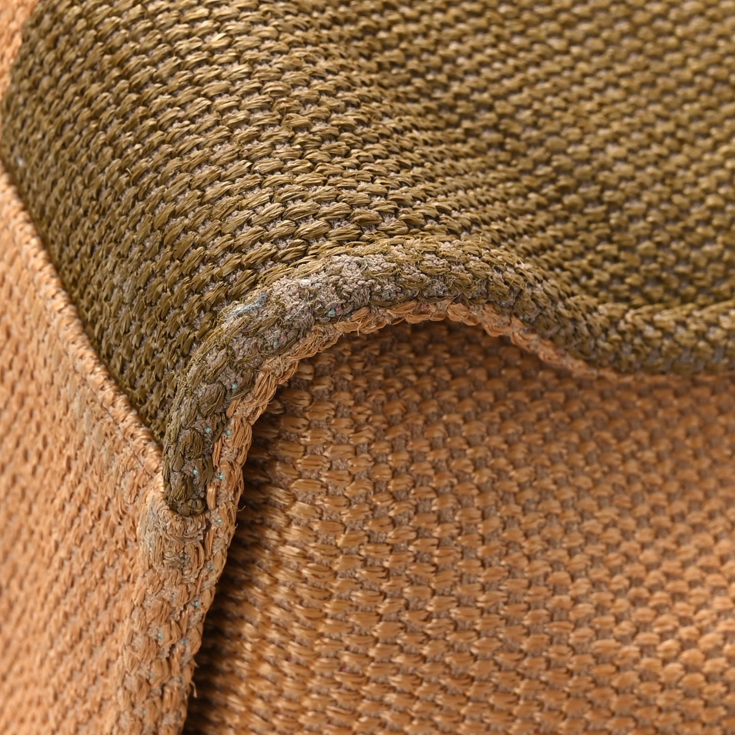 Straw Raffia Calfskin Striped Medium Deauville Tote Khaki Beige Navy Blue