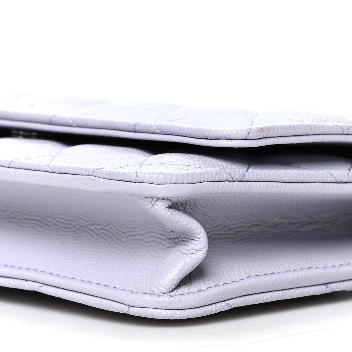 Chanel Caviar Quilted Wallet On Chain WOC Light Purple 11 of 11