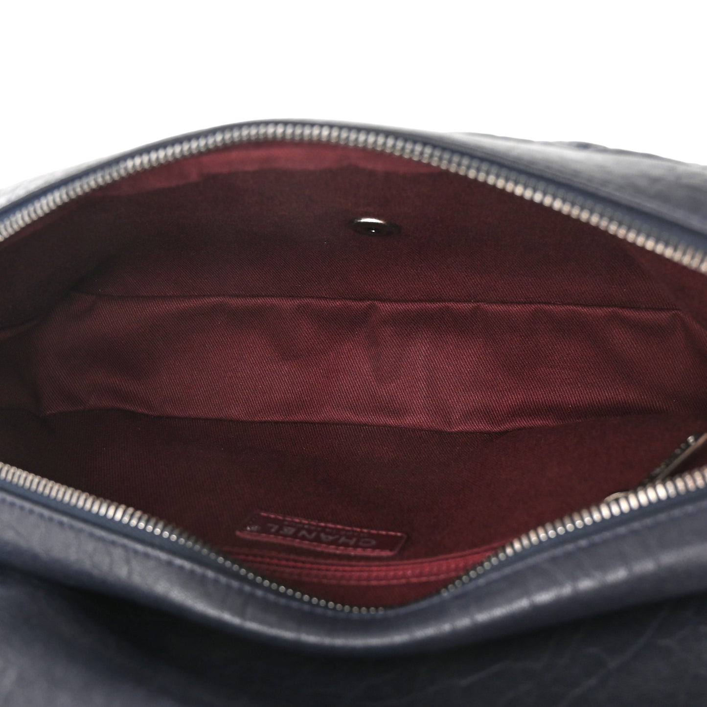 Sheepskin Quilted Jumbo Easy Flap Navy Blue