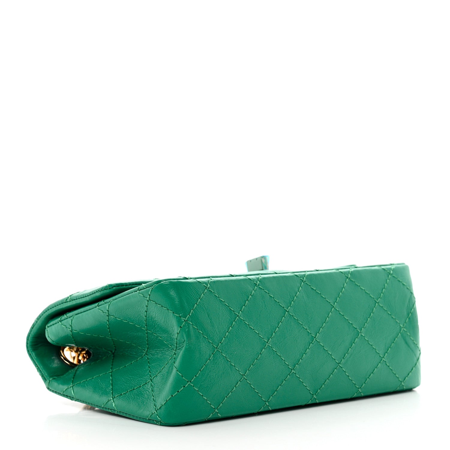 Chanel Aged Calfskin Quilted 2.55 Reissue Mini Flap Green 4 of 9
