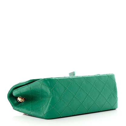 Chanel Aged Calfskin Quilted 2.55 Reissue Mini Flap Green 4 of 9