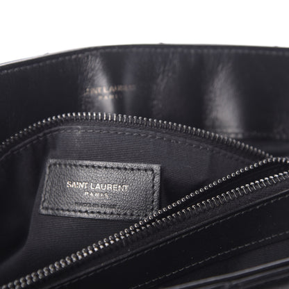 Saint Laurent Calfskin Y Quilted Monogram Medium Loulou Chain Satchel Black 6 of 11