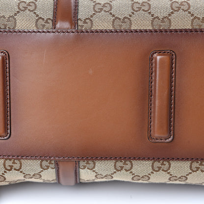 Gucci Monogram Medium Lady Web Boston Bag Beige Cuir 10 of 16