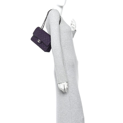 Chanel Caviar Quilted Small Double Flap Dark Purple 2 of 15