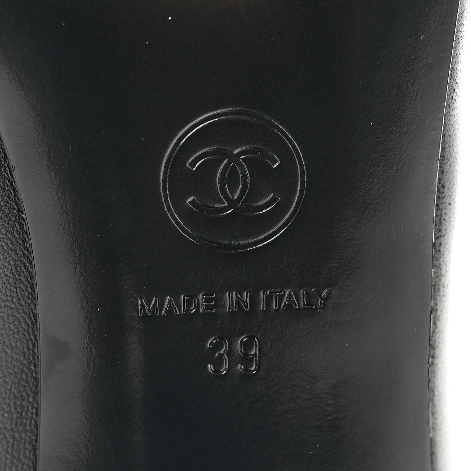 Chanel Lambskin Pumps 39 Black 9 of 10