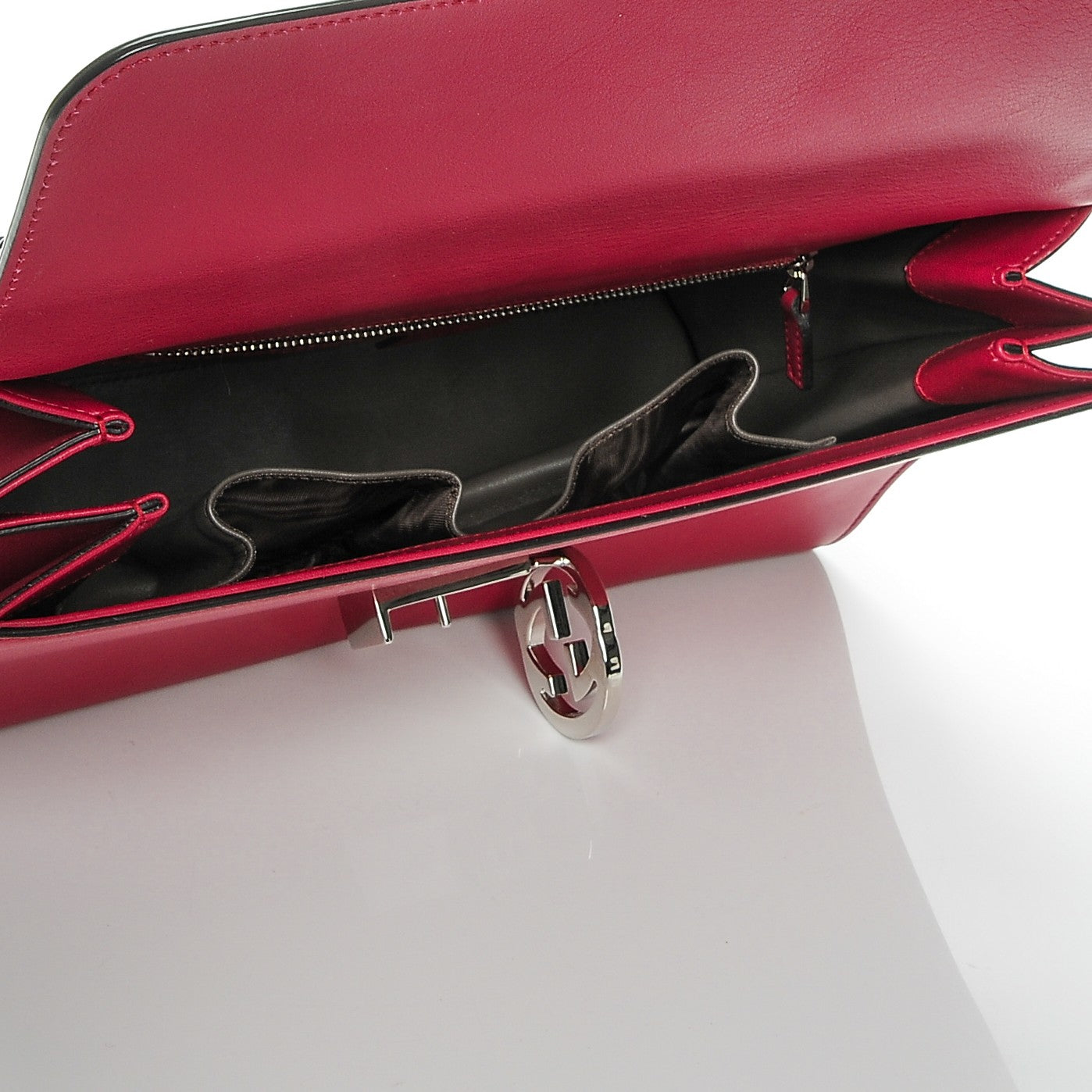 Gucci Moon Calfskin Medium Interlocking G Shoulder Bag Petunia 5 of 7