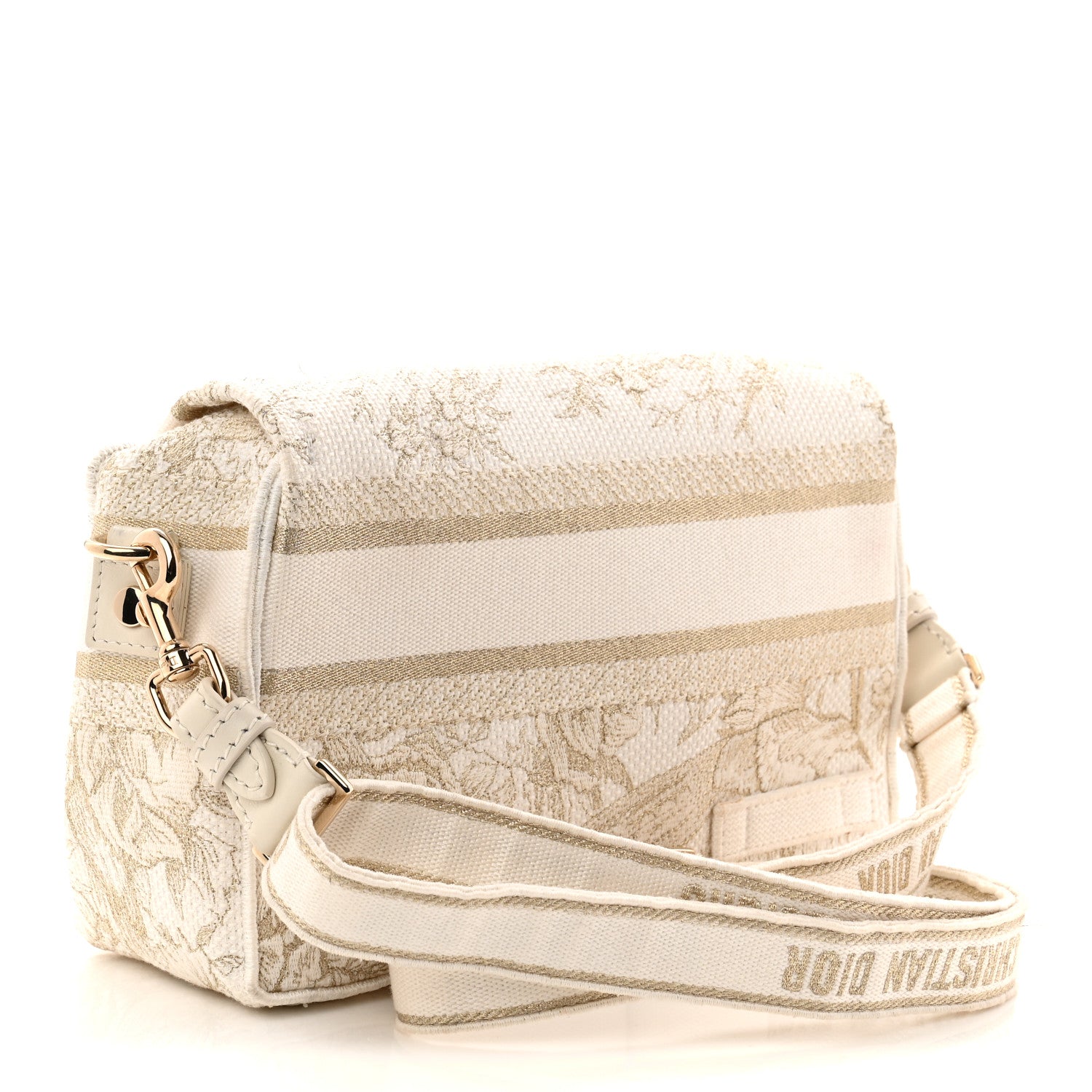 Christian Dior Canvas Diorcamp Messenger White Gold 3 of 10