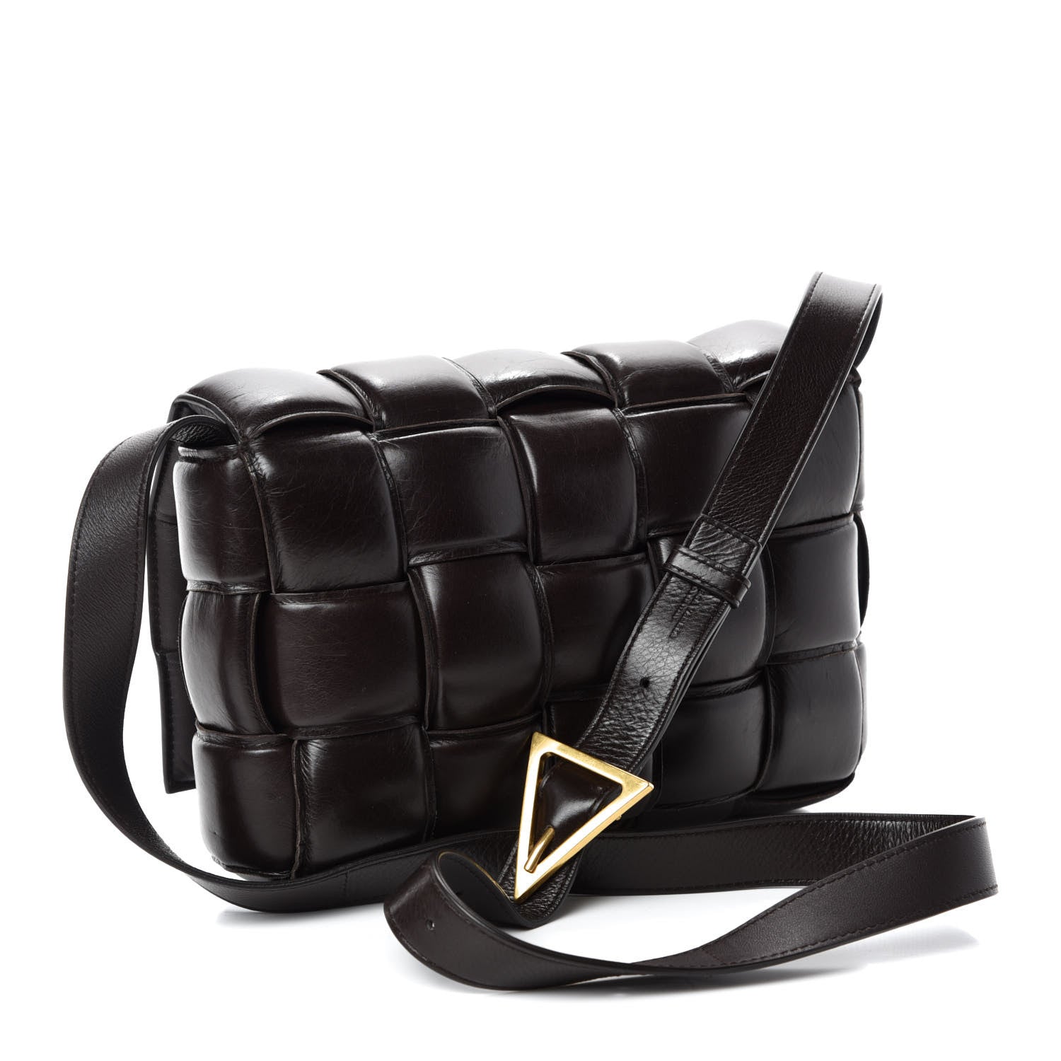 Bottega Veneta Paper Calfskin Maxi Intreccio Padded Cassette Crossbody Bag Fondant 3 of 10