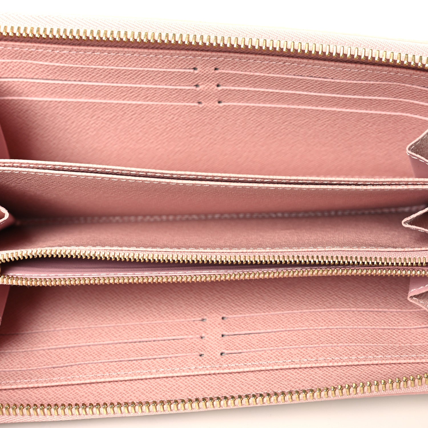 Louis Vuitton Damier Azur Zippy Wallet Rose Ballerine 5 of 6