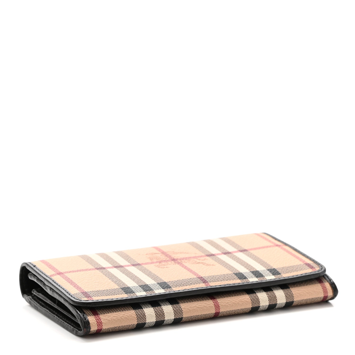 Burberry Haymarket Check Penrose Continental Wallet Chocolate 4 of 6