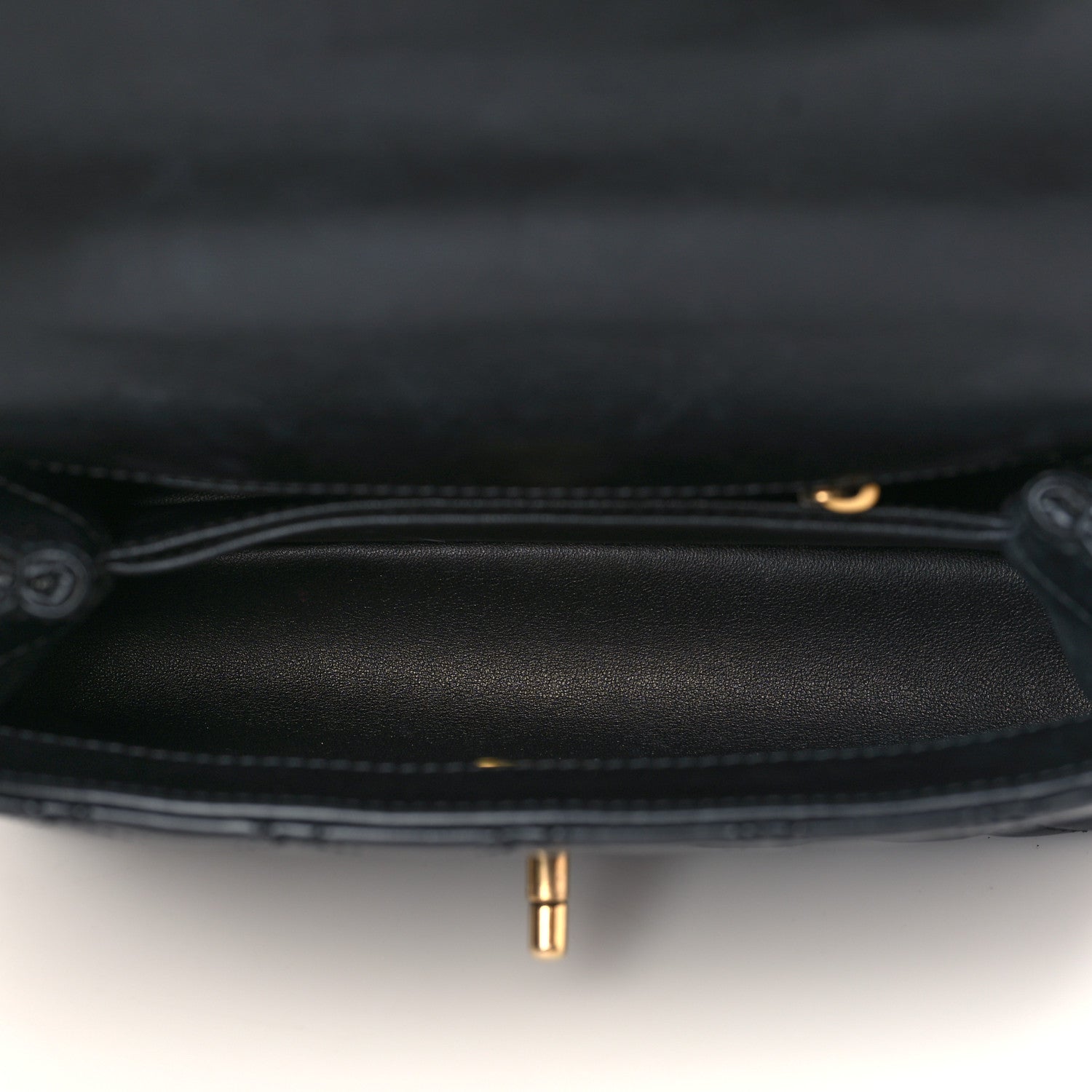 Chanel Calfskin Quilted Mini Coco Handle Flap Black 5 of 9