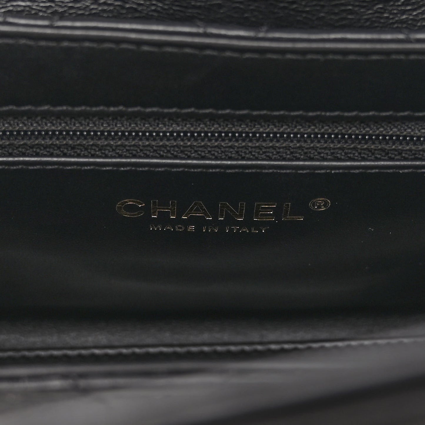 Shiny Aged Calfskin Quilted Nano Kelly Shopper Black