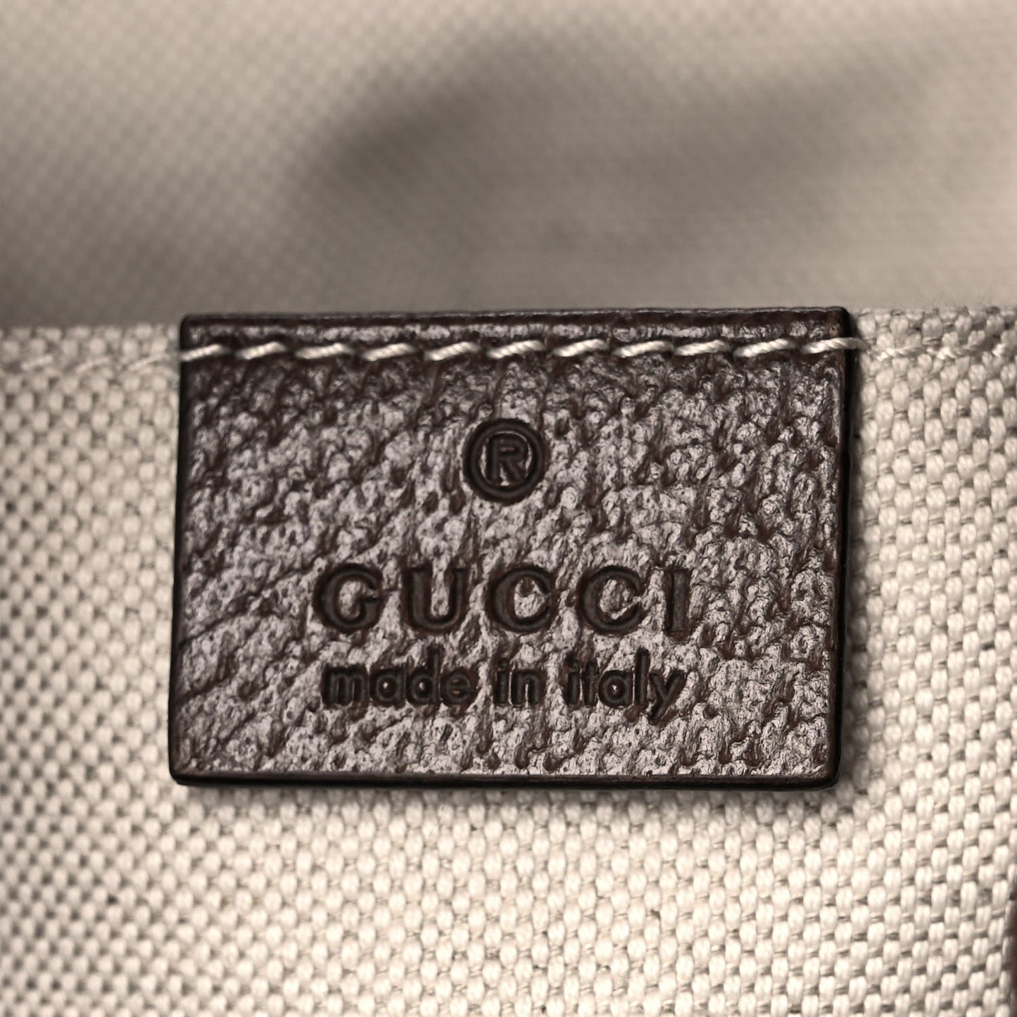 GG Supreme Monogram Neo Vintage Drawstring Bucket Backpack Beige New Acero Crop