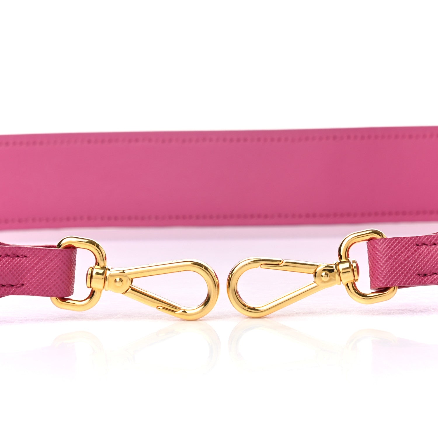 Prada Saffiano Crystal Flower Shoulder Strap Fuchsia 5 of 5