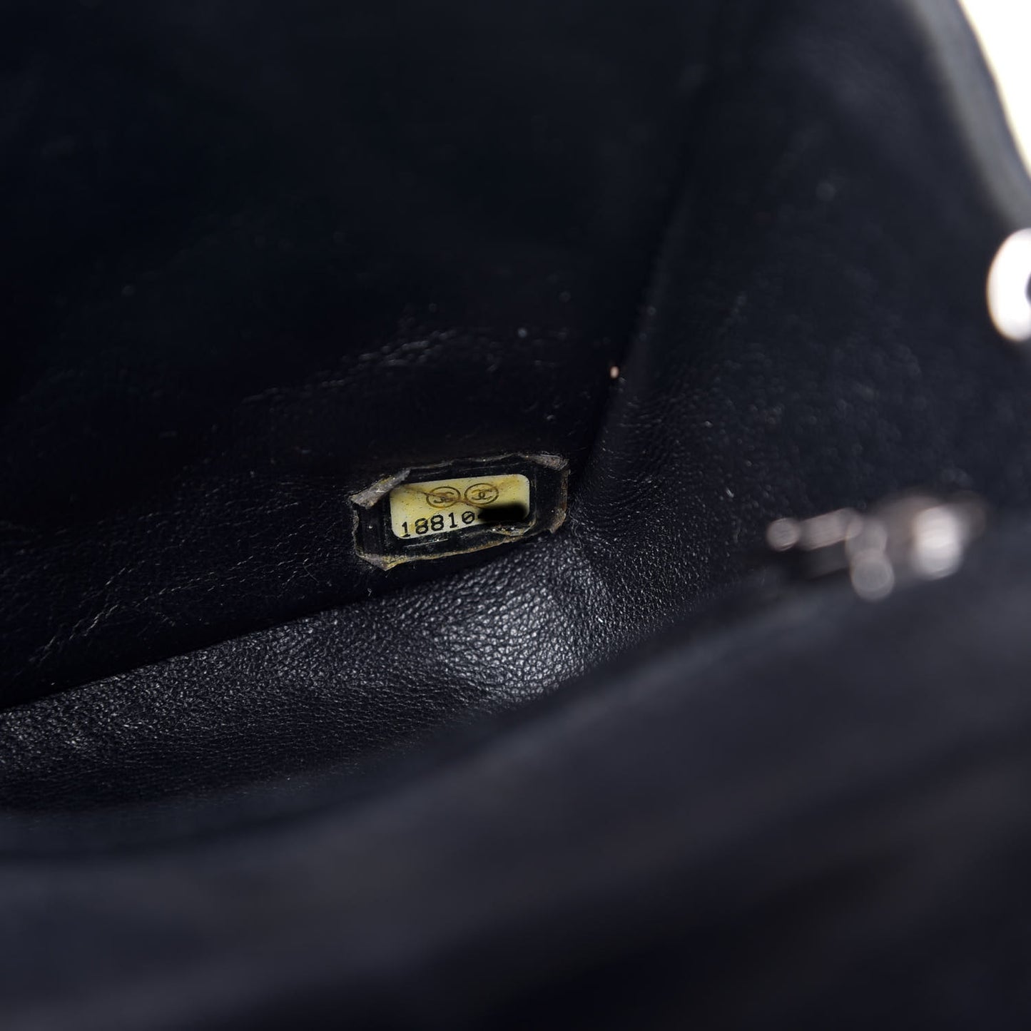 Lambskin Quilted Mini Square Flap Black