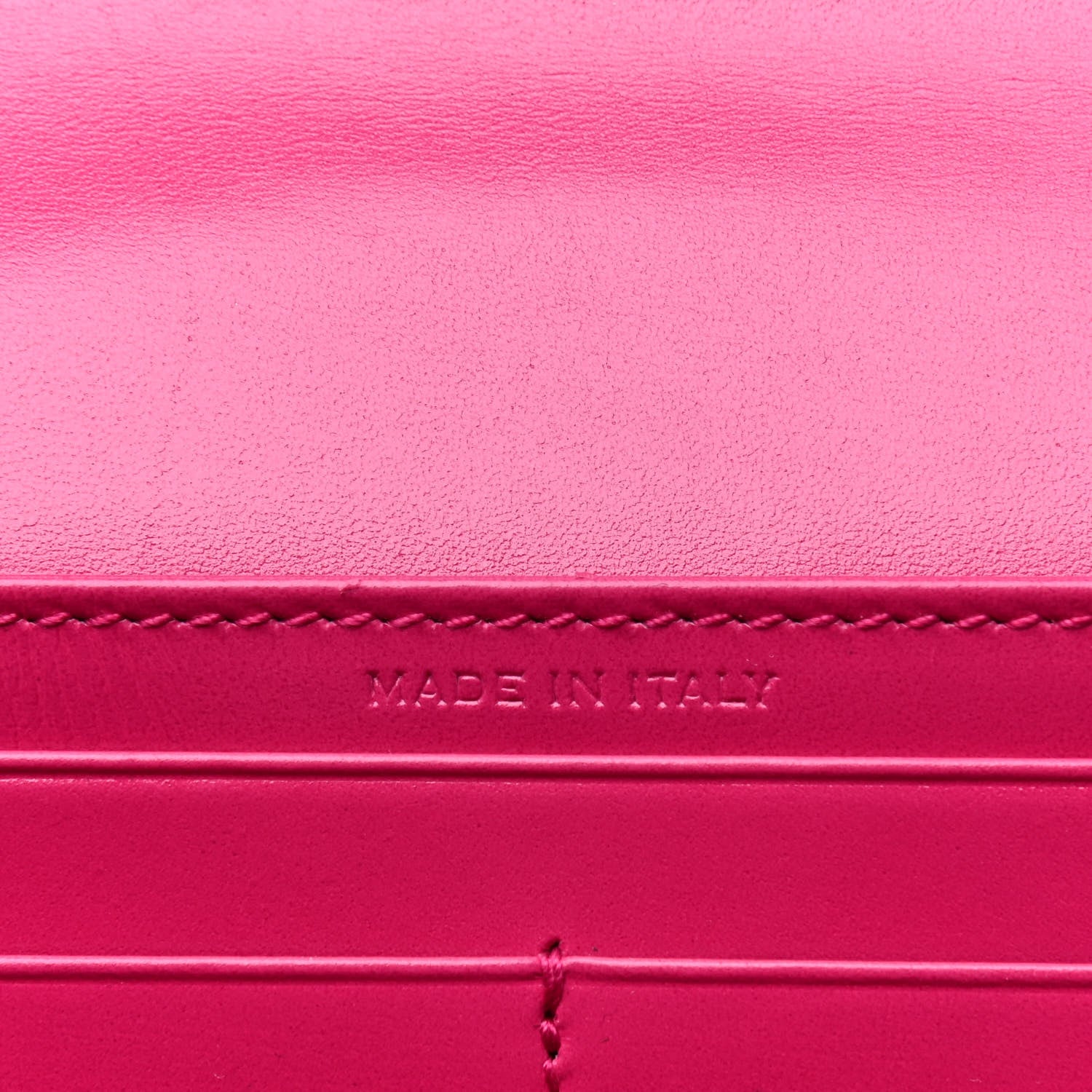 Saint Laurent Calfskin Classic Large Marquage Flap Wallet Pink 5 of 5