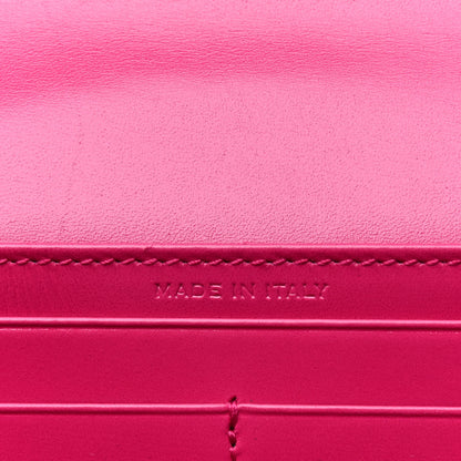 Saint Laurent Calfskin Classic Large Marquage Flap Wallet Pink 5 of 5