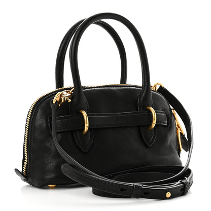 Miu Miu Nappa Mini Aventure Bag Black 3 of 9