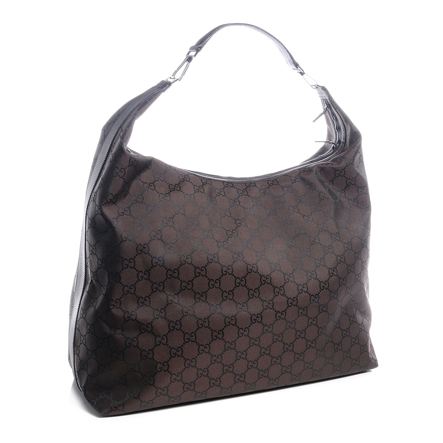 Nylon Monogram Oversized Overnight Bag Brown