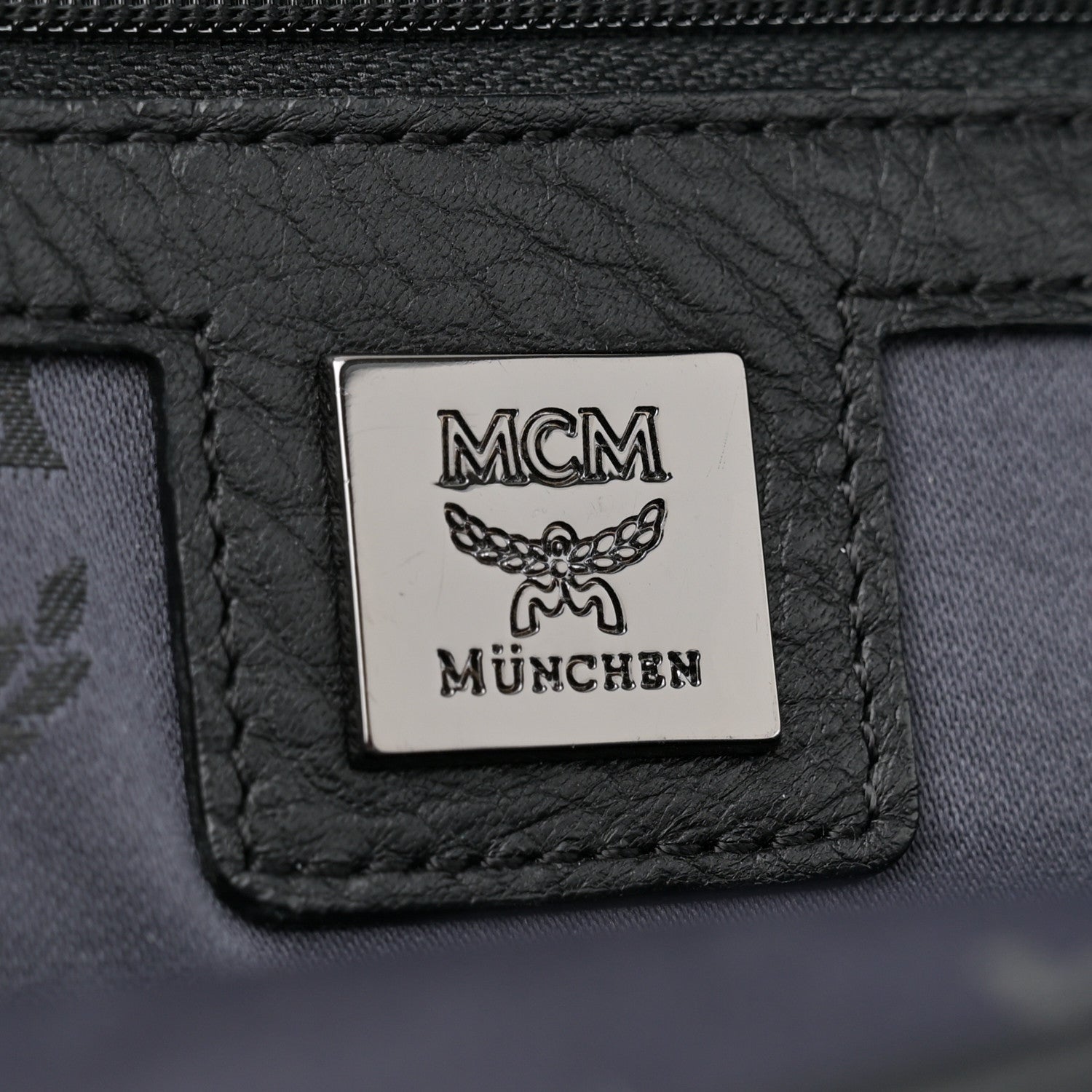MCM Visetos Studded Medium Backpack Black 6 of 10