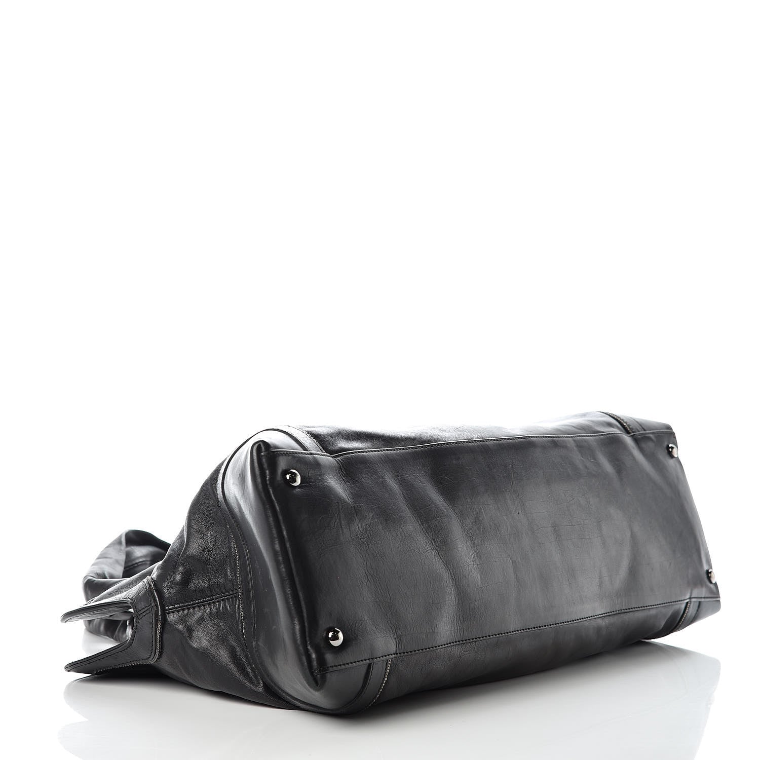 Chanel Lambskin East West Soho Shopper Black 4 of 15