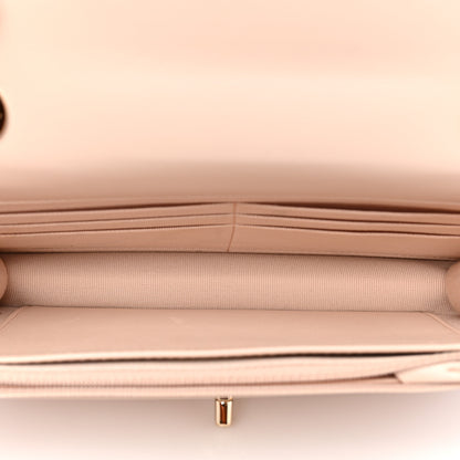 Chanel Lambskin Quilted Trendy CC Wallet On Chain WOC Light Beige 4 of 10
