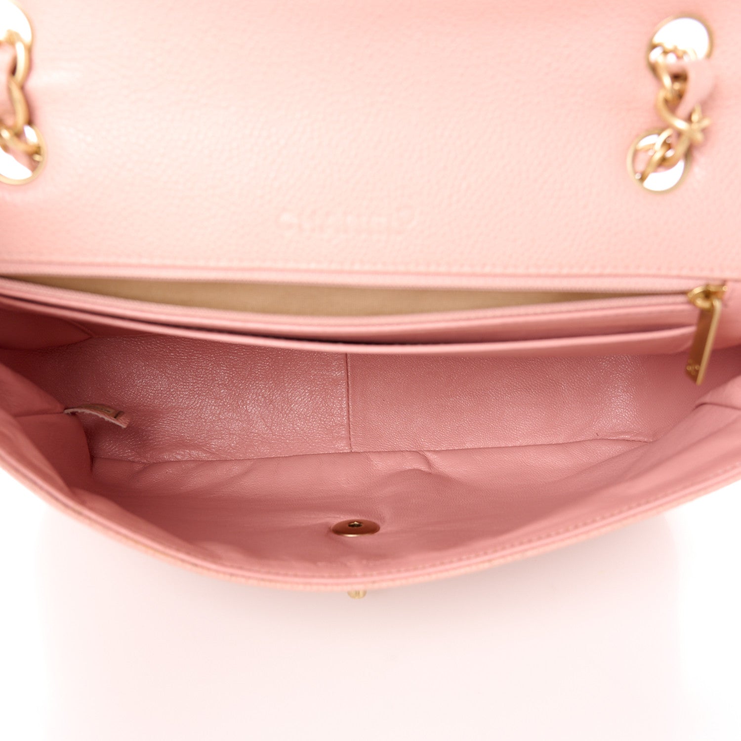 Chanel Caviar Quilted XL Jumbo Single Flap Light Pink 5 of 13