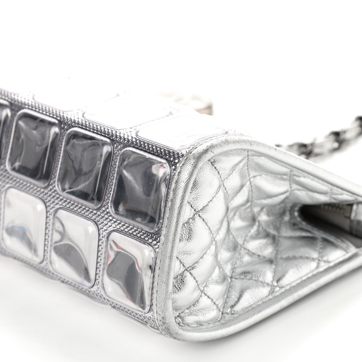 Chanel Vinyl Ice Cube Pochette 7 of 9