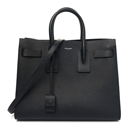 Saint Laurent Grained Calfskin Small Sac De Jour Black 1 of 12