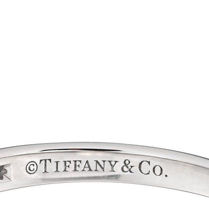 Tiffany Platinum Diamond 2mm Half Circle Wedding Band Ring 50 5.5 4 of 4